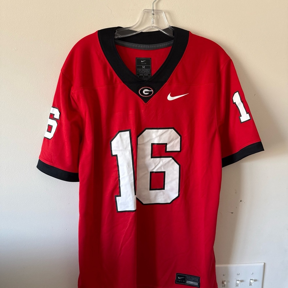 Men’s Nike Maurice Hayes Jr #16 Georgia Bulldogs NCAA Jersey Sz M - Red RARE